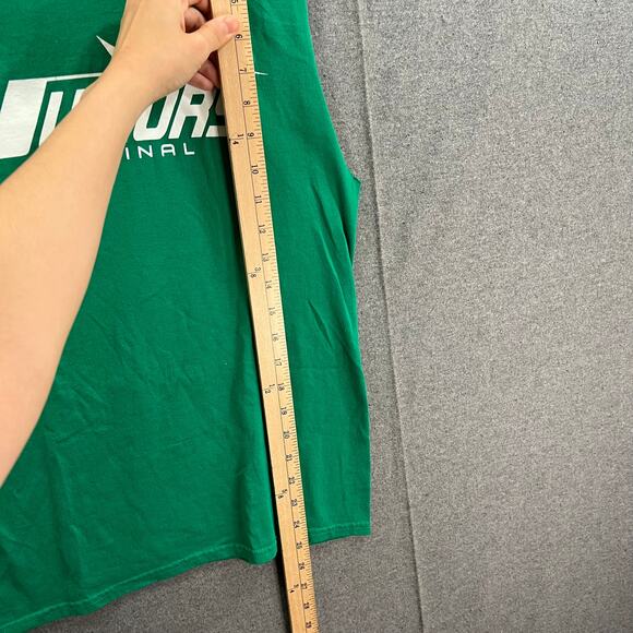 Port & Company Sleeveless Shirt Adult Small Green Casual T Shirt Mens - Picture 3 of 5